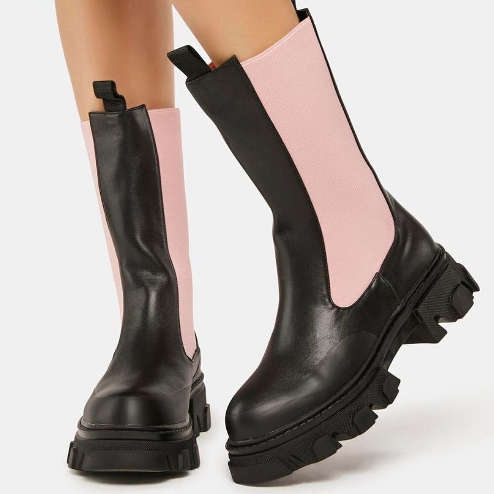 Public Desire PINK KYRA Chelsea Boots ( BRAND NEW !!!! )